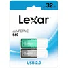 Image de PACK DE 2 CLÃS USB LEXAR JUMPDRIVE S60 32 GO NOIR ET VERT