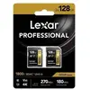Image de LEXAR PROFESSIONAL GOLD SDXC 1800X 128GB UHS-II V60-2PACK LSD1800128G