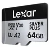 Image de CARTE MÃMOIRE MICRO SD LEXAR MICROSDXC 64GO SILVER PLUS