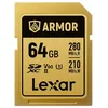 Image de LEXAR Carte SDXC Pro Gold Series ARMOR UHS-II 64Go V60 IP68 Stainless Steel R280/W210