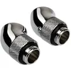 Image de CORSAIR Hydro X Series 45Â° Rotary Adapter - Raccord pour systÃ¨me de refroidissement par liquide - chrome (pack de 2)