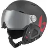 Image de Casque de ski à visière BOLLE MIGHT VISOR (Titanium Red Matte - Brown Gun Cat 2) Mixte