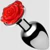 Image de Plug Anal Métal Bijou Red Rose Medium