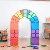 Image de Jeu De Construction MagnÃ©tique Arc-en-ciel Pack De DÃ©marrage, 60 PiÃ¨ces Arc-en-ciel