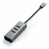 Image de Satechi ST-TC2N1USB31AM - Concentrateur (hub) - 3 x SuperSpeed USB 3.0 + 1 x 10/100/1000 - de bureau