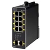 Image de Cisco Industrial Ethernet 1000 Series - Commutateur - GÃ©rÃ© - 8 x 10/100/1000 (PoE+) + 2 x 1000 Base-X SFP (liaison montante) - Montage sur rail DIN - PoE+ - Tension CC