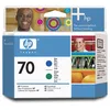 Image de HP 70 (C9408A) - Bleu + vert - Cartouche d'encre