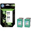 Image de Cartouche d'encre HP 343 (CB332EE) tricolore x2 - Multipack