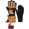 Image de 686 - Gants de ski 3 en 1 imper-respirantes en GORE-TEX - M Gore Smarty 3In1 Gauntlet Glove Caramel pour Homme en Laine - Taille M - Marron