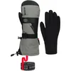 Image de 686 - Moufles de ski 3 en 1 imper-respirantes en GORE-TEX® - M Gore-Tex Smarty Gauntlet Mitt Charcoal en Laine - Taille S - Gris