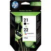 Image de HP 21+22 (SD367AE) - Noir + 3 couleurs - Cartouche d'encre - Multipack