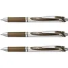 Image de Pentel Lot De 3 Stylos Roller Encre Gel Energel Bl77, Marron