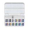 Image de Lot de 12 demi-godets d'aquarelle fine Cotman avec pinceau réservoir