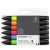 Image de Lot De 6 Feutres Promaker NÃ©on - Winsor Et Newton