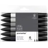 Image de Lot De 6 Feutres Promaker Tons Neutres - Winsor Et Newton