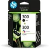 Image de HP 300 Pack de 2 Cartouches d'Encre Noire et Trois Couleurs Authentiques (CN637EE) en occasion ou reconditionné
