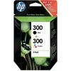 Image de HP 300 (CN637EE) - Noir + 3 couleurs - Cartouche d'encre - Multipack