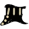 Image de Pre-Wired Strat Pickguard Custom Shop Texas Special Sss Black 11 Hole