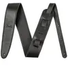 Image de Fender - Artisan Crafted Leather Strap 2,5" Black - Sangle Guitare