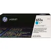 Image de HP 651A (CE341A) - Cyan - Toner
