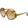 Image de Lunettes de soleil Victoria Beckham  VB614S Lunettes de soleil, Havana/Marron, 64 mm P26849285