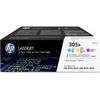 Image de HP 305A (CF370AM) - 3-couleurs - Toner - Multipack