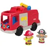 Image de Fisher-Price - Jouet Camion De Pompier Little People - Jouet D'Ã©veil Et DÃ©veloppement De L'imagination - 12 Mois Et +