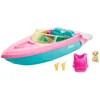 Image de Barbie Barbie-Hors-Bord de Barbie-3 PoupÃ©es avec Chiot et Accessoires