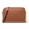 Image de Michael Kors Sac BandouliÃ¨re Cuir Jet Set Marron