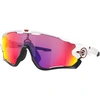 Image de Oakley - Lunettes de soleil - Jawbreaker Polished White Prizm Road - Blanc