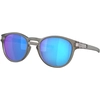 Image de Oakley - Lunettes de soleil polarisées - Latch Matte Grey Ink / Prizm Sapphire Iridium Polarized - Noir