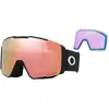 Image de Oakley - Masque de ski avec 2 écrans - Line Miner Pro M Matte Black Prizm Rose Gold & Prizm Iced - Noir