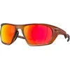 Image de Oakley - Lunettes de soleil - Lateralis Matte Dark Amber/Prizm Ruby pour Homme - Rouge
