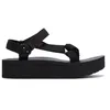 Image de Teva Womens Black Flatform Universal Sandals - 39