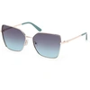Image de Lunettes de soleil Guess  GU00192 Lunettes de soleil, Or/Bleu, 59 mm P29870952