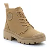 Image de Palladium - Chaussures Montante Pour Femme Ã Fermeture Eclair Pallabase Twill - Marron - 36