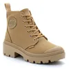Image de Palladium - Chaussures Montante Pour Femme Ã Fermeture Eclair Pallabase Twill - Marron - 40