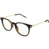 Image de Lunettes de soleil Saint Laurent  SL 683/F Cadres Optiques, Havana/Transparent, 52 mm P28009331
