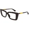 Image de Lunettes de soleil Bottega Veneta  BV1448O Cadres Optiques, Havana/Transparent, 53 mm P31891504