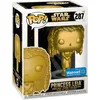 Image de Figurine Funko Pop - Star Wars ExclusivitÃ© Walmart NÂ°287 - Princess Leia - MÃ©tallique Or (43017)