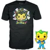 Image de Figurine Funko Pop - Batman : SÃ©rie D'animation [Dc] NÂ°370 - Le Joker Black Light - T-Shirt (63611)