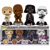 Image de Figurine Funko Pop - Star Wars 4 : Un Nouvel Espoir - Luke Skywalker / Chewbacca / Dark Vador / Stormtrooper - Pack (74138)