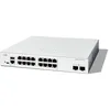 Image de Cisco Catalyst 1300-16T-2G - Commutateur - C3 - GÃ©rÃ© - 16 x 10/100/1000Base-T + 2 x Gigabit Ethernet SFP - Montable sur rack