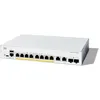 Image de Cisco Catalyst 1300-8P-E-2G - Commutateur - C3 - GÃ©rÃ© - 8 x 10/100/1000 (PoE+) + 2 x combinaison Gigabit SFP/RJ-45 - Montable sur rack - PoE+ (60 W)