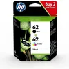 Image de HP 62 2-pack (N9J71AE) - Pack de 2 cartouches d'encre - noir, couleurs