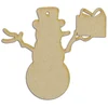Image de Bonhomme de neige cadeau à suspendre 10,5 x 12 cm