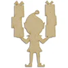 Image de Lutin cadeaux à suspendre 7,6 x 11,3 cm