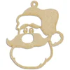 Image de Tête de Père Noël à suspendre 8,3 x 9,8 cm