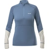 Image de Eider - T-shirt manches longues en laine de mérinos - W Sarenne Merino Half Zip Storm Blue pour Femme en Laine - Taille XS - Bleu