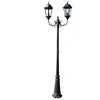 Image de Lampadaire ExtÃ©rieur Double 230 Cm Luminaire DÃ©coration Noir Vert Helloshop26 2402087/2